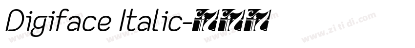 Digiface Italic字体转换